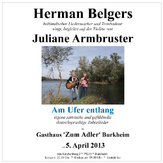 Live in Burkheim am 5. April 2013